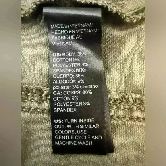 WHBM Gold Button Trim Military Jacket, Forever Olive Size 4 - Picture 8 of 11